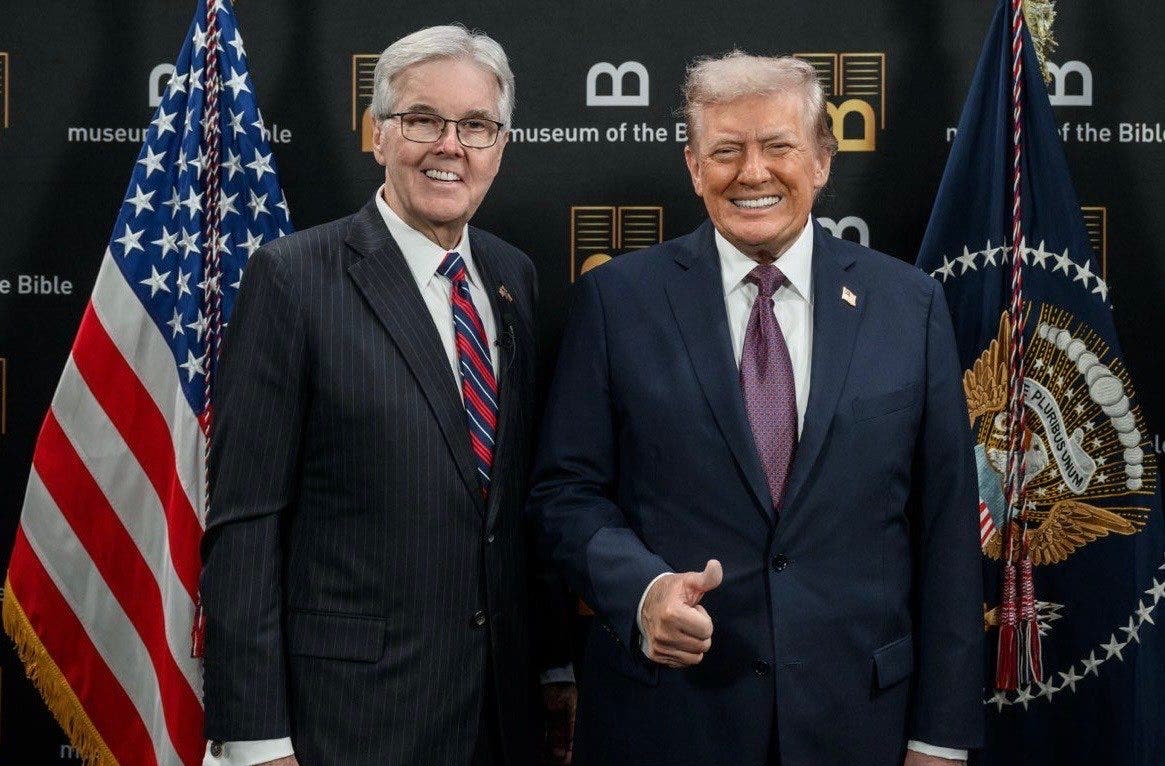 Trump's federal Religious Liberty Commission, led by Dan Patrick, sued over 'unfair bias'