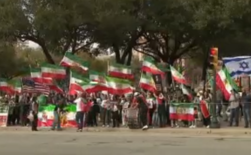 Protestors gather at Texas Capitol to call for U.S. intervention in Iran