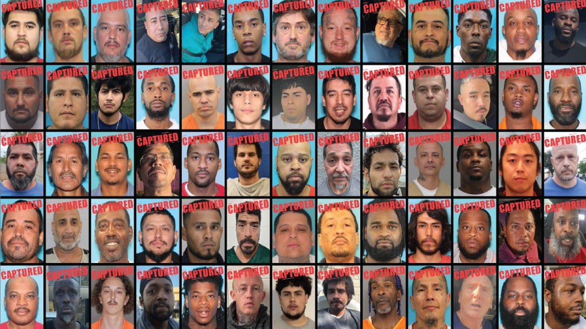 Texas' Most Wanted program results in 65 captures in 2025