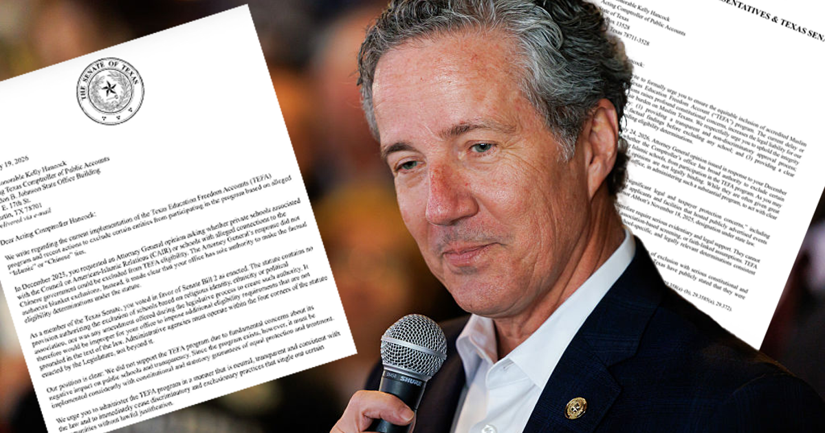 Texas Democrats accuse comptroller of excluding Islamic schools from voucher program