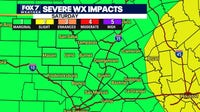 Austin weather: Marginal risk of severe storms this weekend