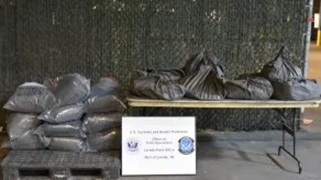 Nearly $6M in meth seized while hidden in commercial truck at Laredo