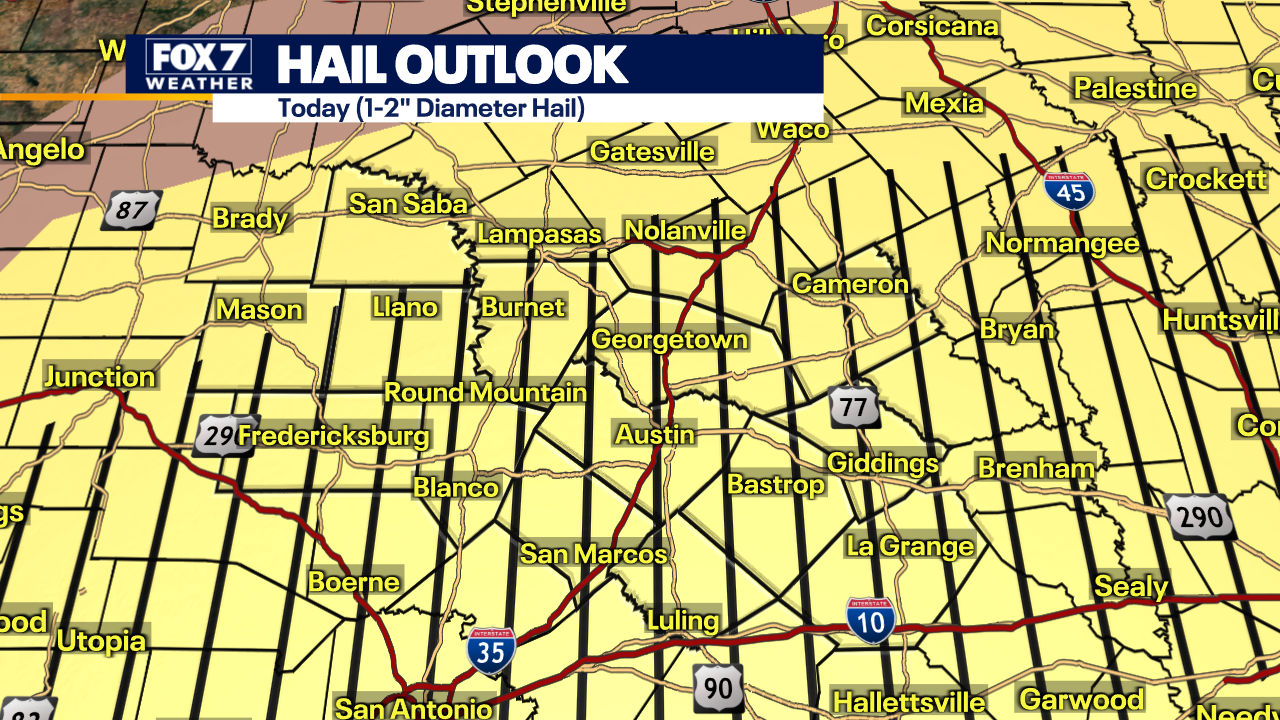 Austin weather: Rain chances increase with possible severe storms
