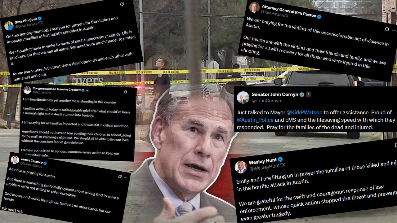 Texas leaders react to deadly Austin mass shooting leaving 3 dead, 14 injured