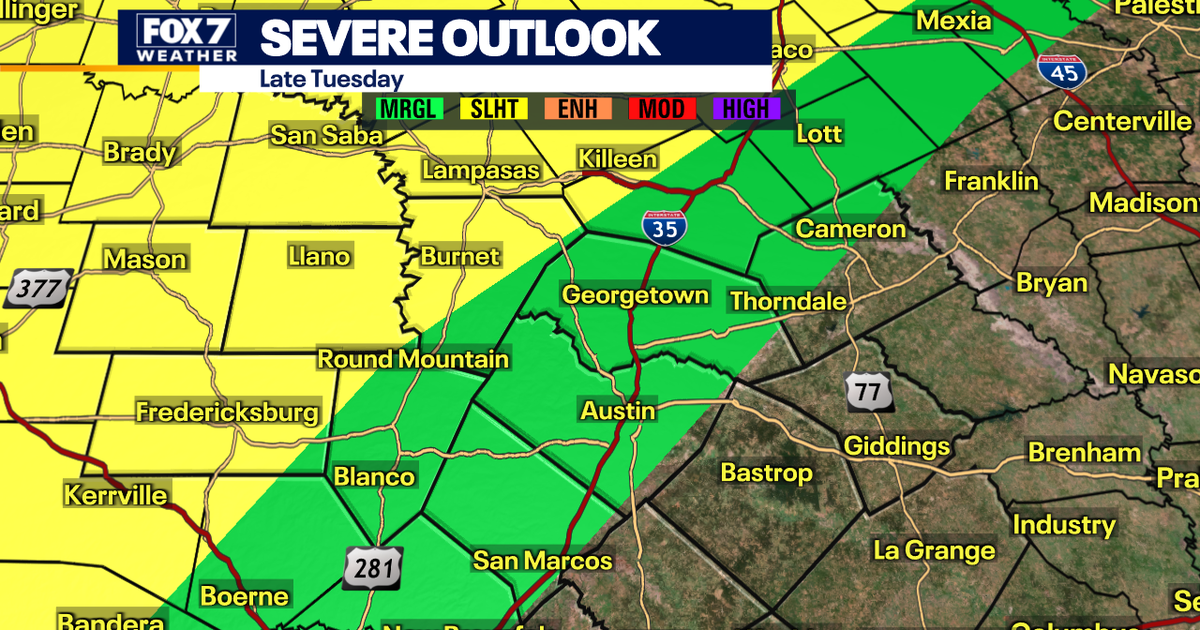 Austin weather: Rain chances increase with possible severe storms | FOX ...