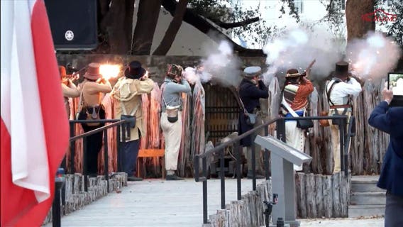 ‘Remember the Alamo’: Wreaths laid at San Antonio site on 190th anniversary of crucial Texas battle