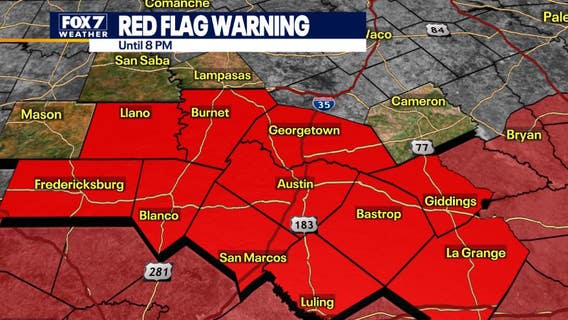 Austin weather: Red Flag Warning in place as cold front moves in