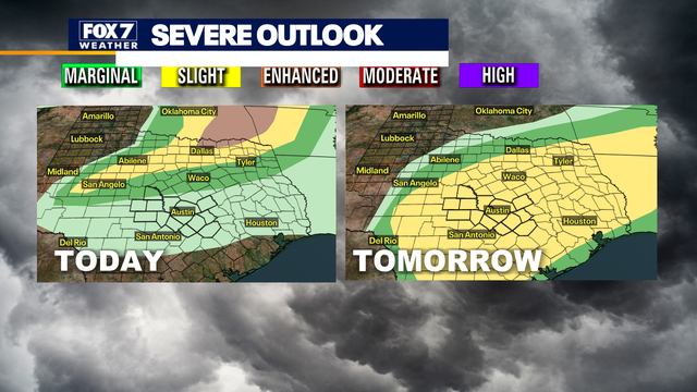 Austin weather: Severe storms possible this weekend