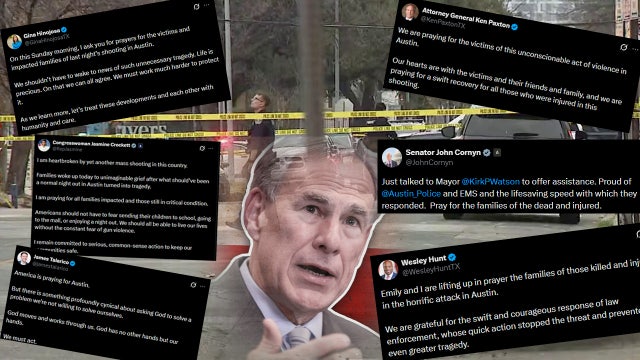 Texas leaders react to deadly Austin mass shooting leaving 3 dead, 14 injured