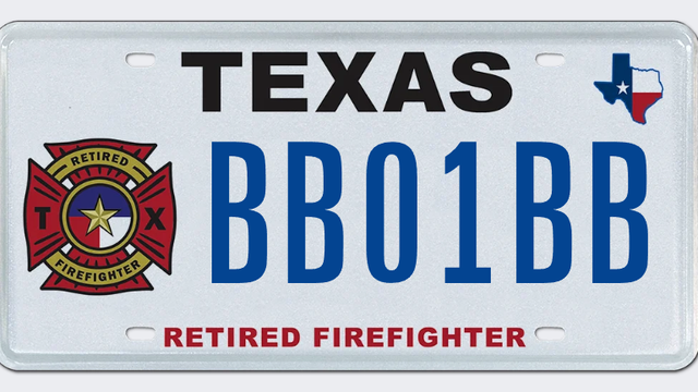 Texas unveils new specialty license plates honoring veterans and first responders