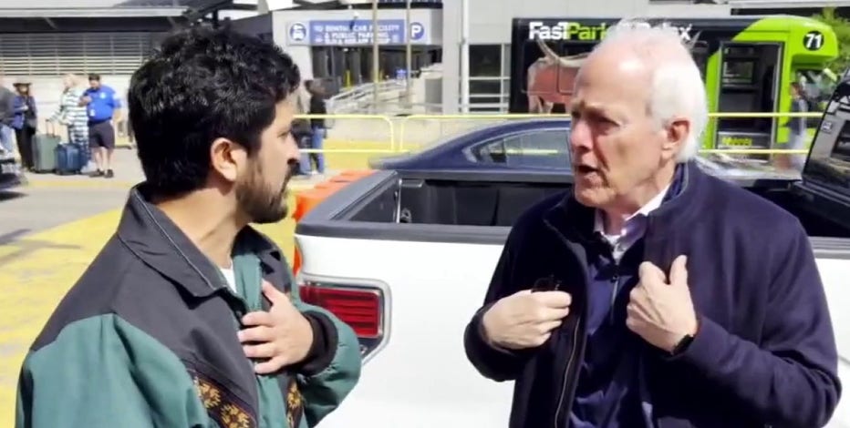 Sen. John Cornyn, Rep. Greg Casar argue at Austin airport over DHS funding impasse