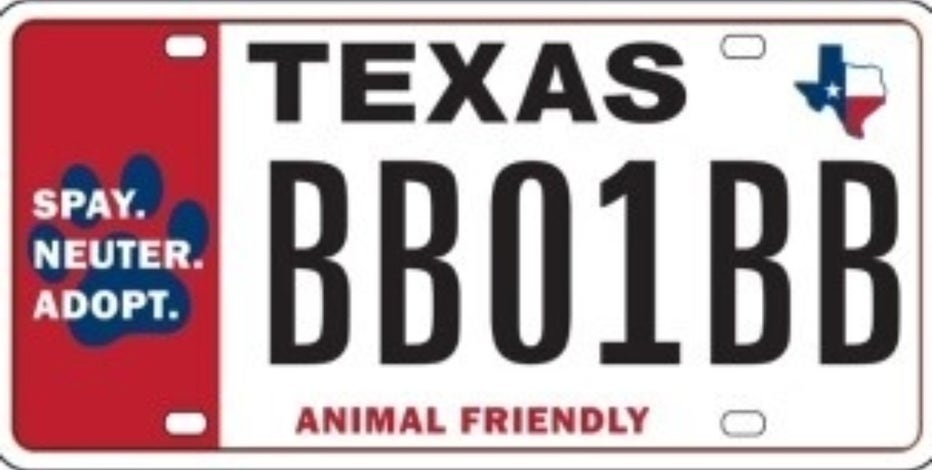 New Texas Animal-Friendly license plate design supports spay/neuter initiatives
