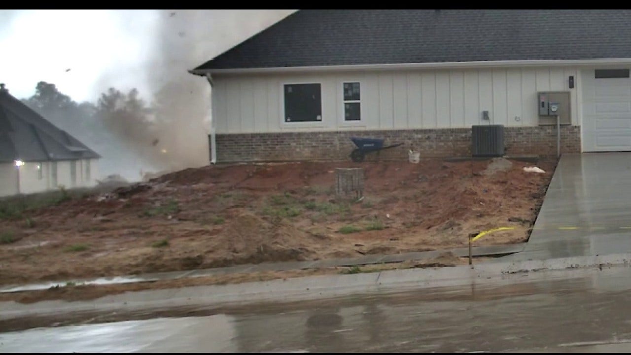 Tornado caught on camera swirling by East Texas home