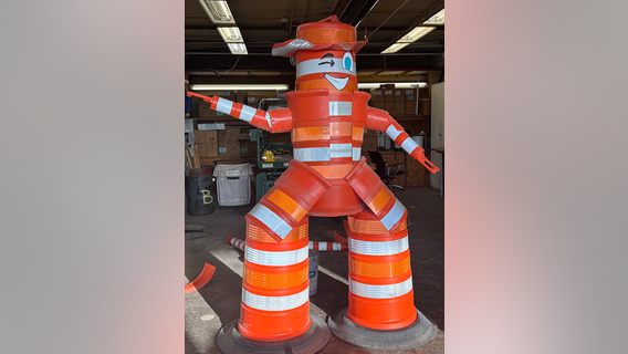 TxDOT unveils 'Tex' the barrel cowboy for National Work Zone Awareness Week