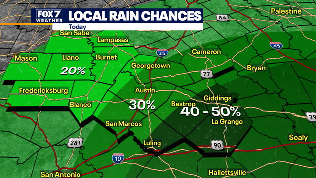 Austin weather: Will we see more rain today?