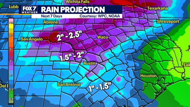 Austin weather: Active stormy pattern for next 2 weeks