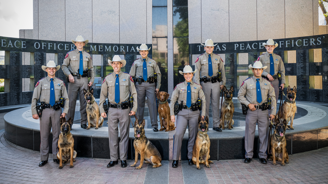 Texas DPS expands law enforcement fleet with eight new K-9 teams