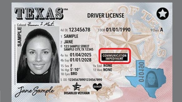 Texas adds deaf, hard of hearing designation to driver’s licenses