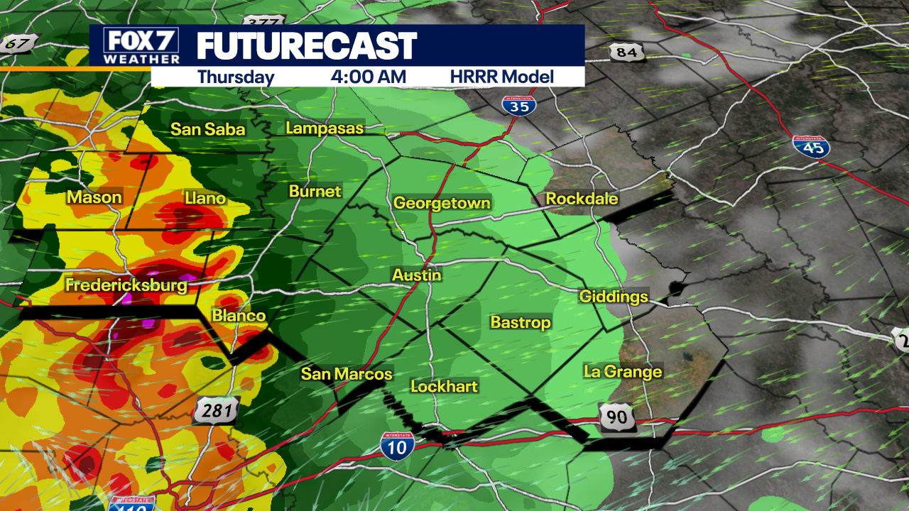 Austin weather: Stormy night in Central Texas and more storms expected