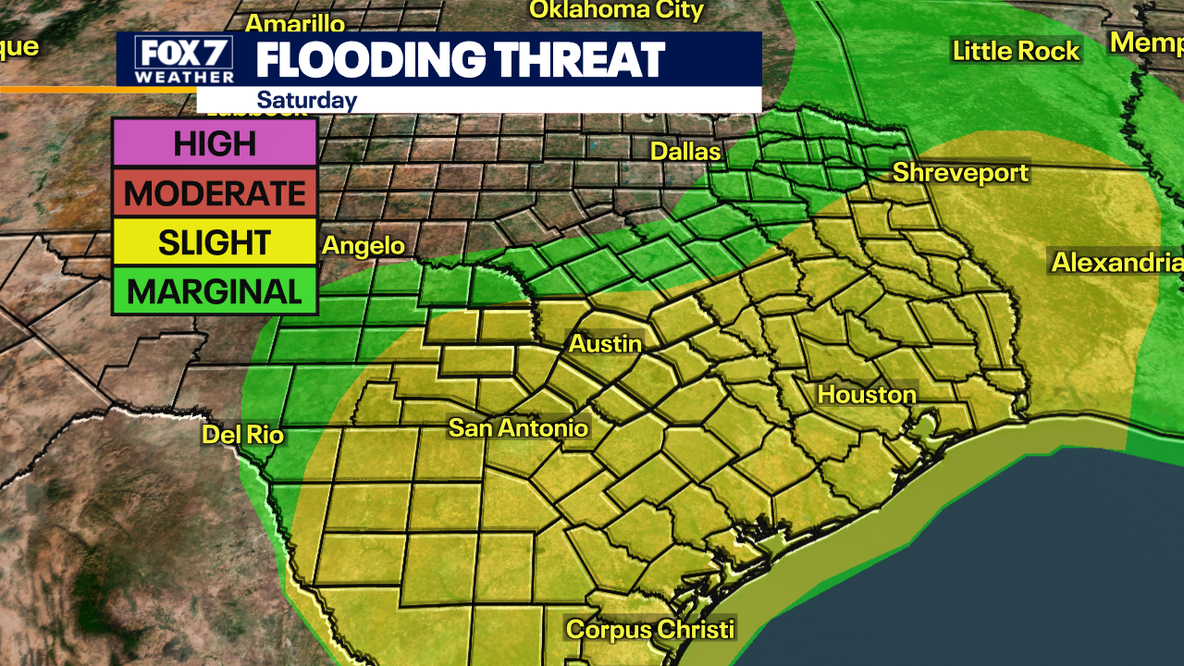 Austin weather: Rain and storms expected this weekend