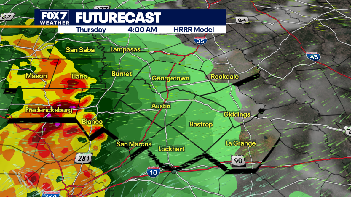 Austin weather: Stormy night in Central Texas and more storms expected