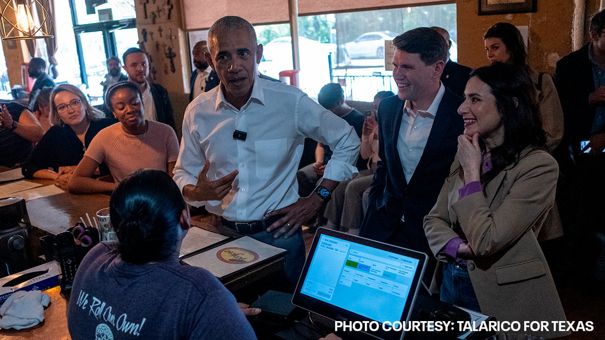 Former Pres. Obama joins James Talarico, Gina Hinojosa at Austin taco spot