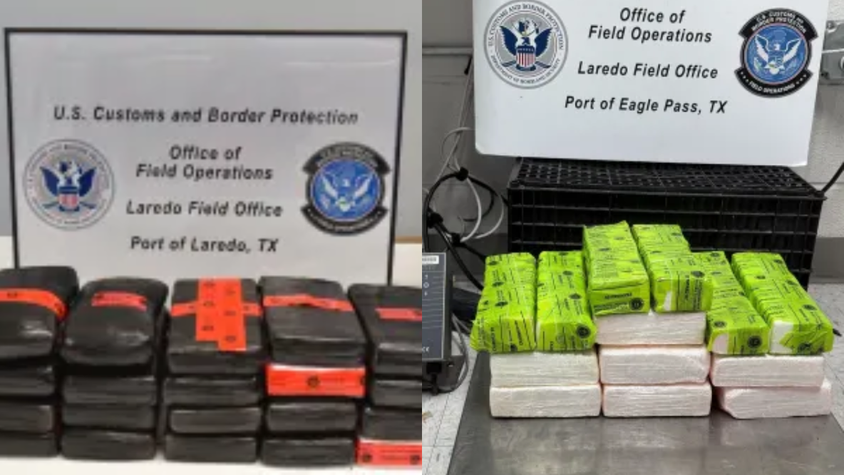 Border patrol officers seize nearly $1 million in cocaine at South Texas ports of entry