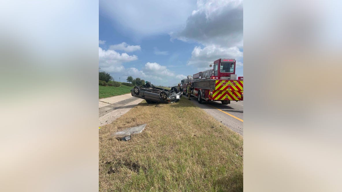 Two-vehicle rollover crash on U.S. Highway 183 causes injuries and traffic delays