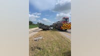Two-vehicle rollover crash on U.S. Highway 183 causes injuries and traffic delays