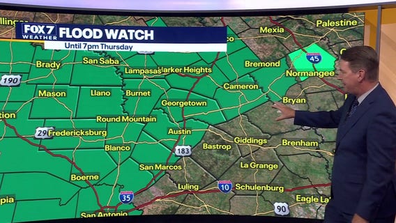 Austin weather: Flood Watch in effect through Thursday