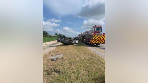 Two-vehicle rollover crash on U.S. Highway 183 causes injuries and traffic delays