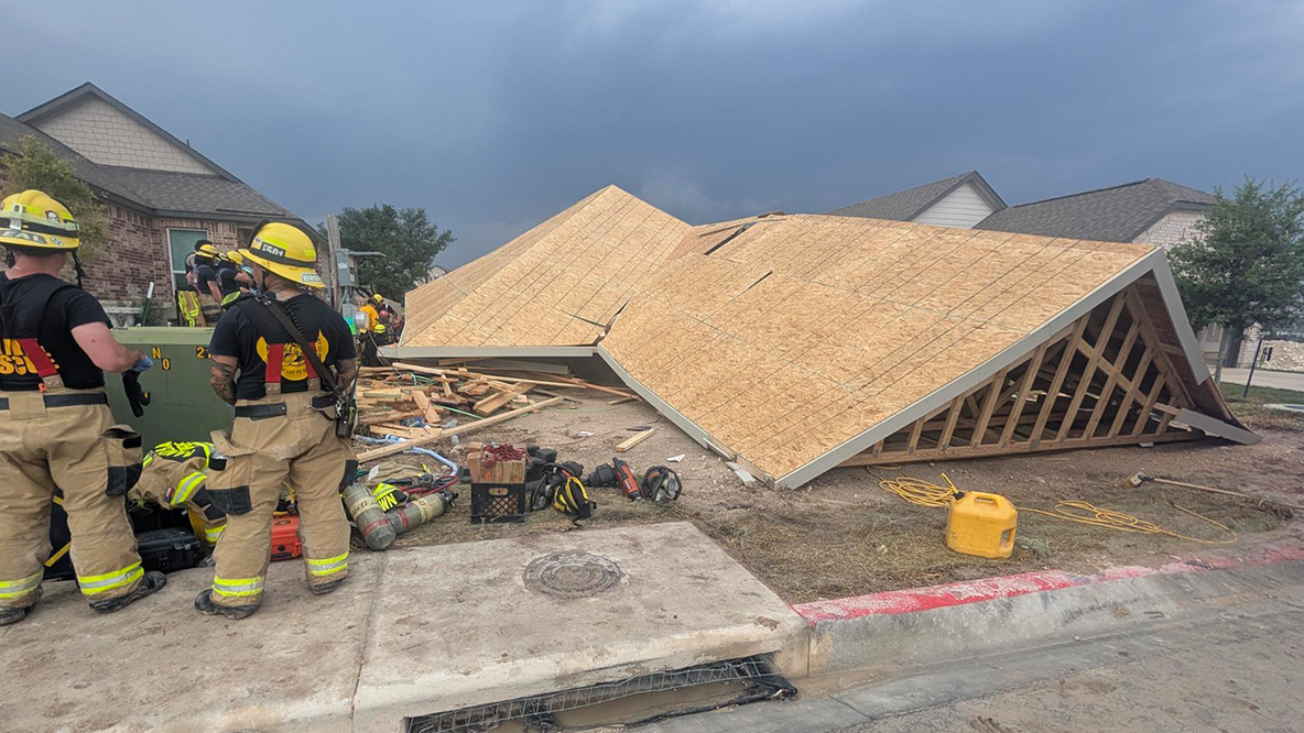 South Austin house collapse caused by straight line winds, 1 person killed