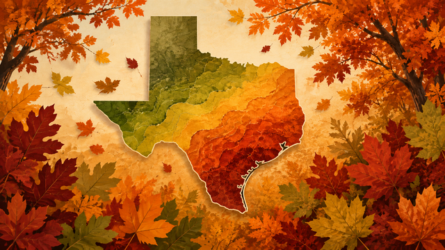 Texas fall foliage 2026: Why the Farmers’ Almanac predicts a 'spotty' season