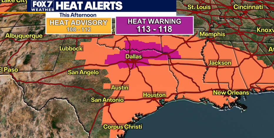 Austin weather: Heat Advisory to be in effect through the weekend