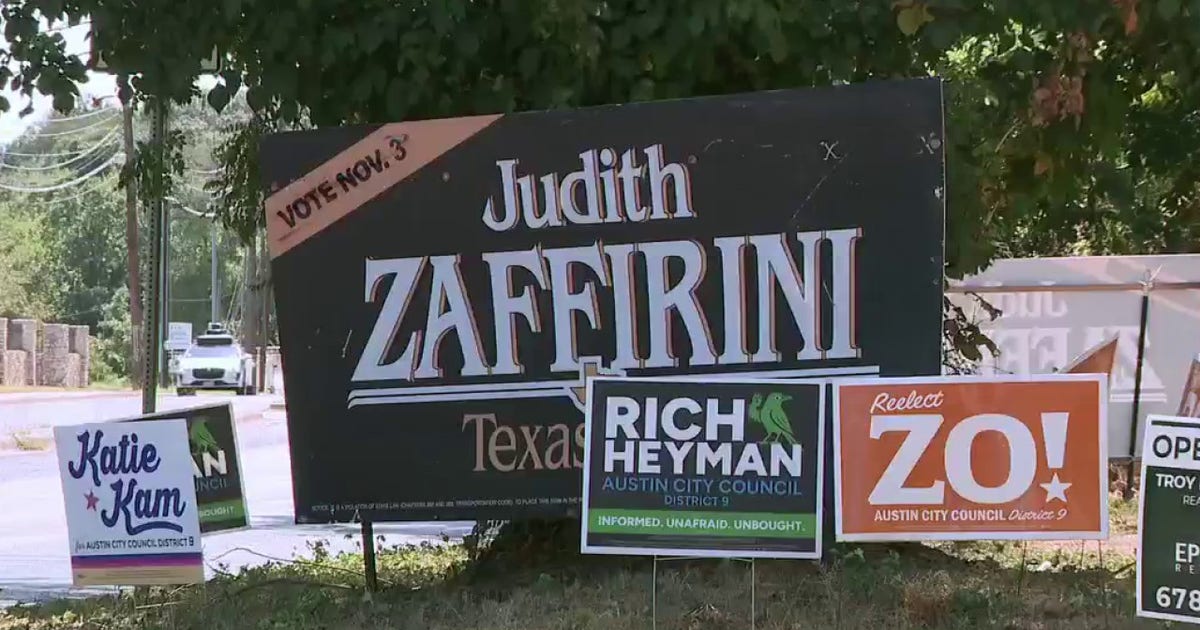 Reglas para colocar carteles de campaña en Austin antes de las elecciones de 2026