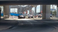2 kids, 1 adult hospitalized after crash on I-35 service road