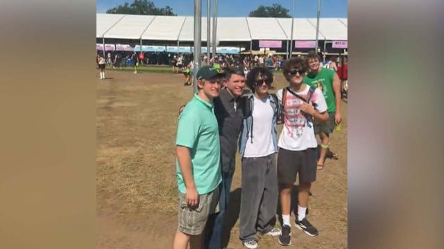 Rep. James Talarico greets voters at ACL Music Festival
