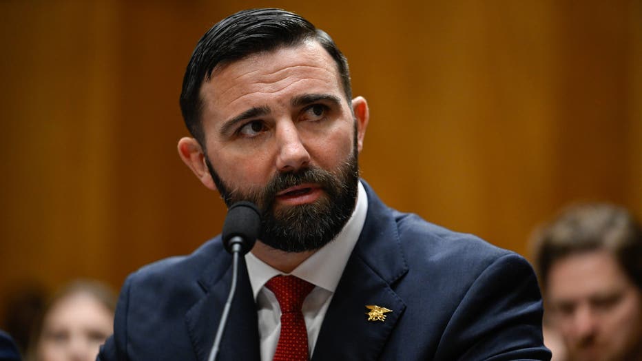 Cameron Hamilton, administrator for the Federal Emergency Management Agency (FEMA) nominee for US President Donald Trump, during a Senate Homeland Security and Governmental Affairs Committee confirmation hearing in Washington, DC, US, on Wednesday, June 17, 2026.