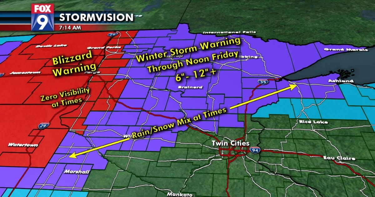 Winter storm brings snow, rain | FOX 9 Minneapolis-St. Paul
