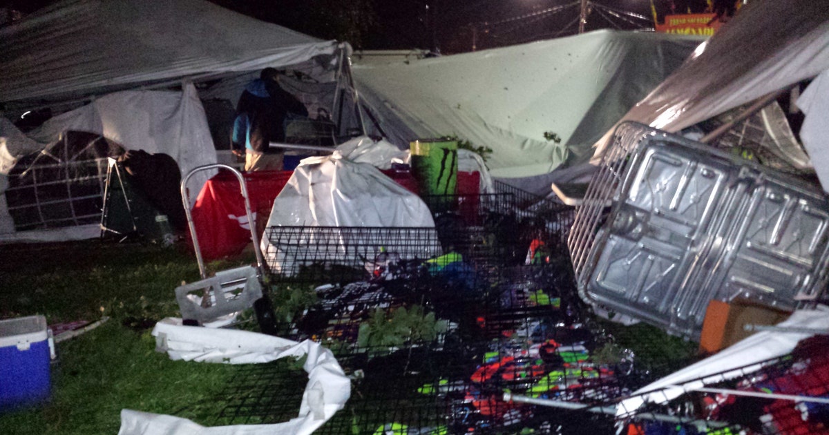 Crow Wing Co. fairgrounds, roads damaged by severe storms | FOX 9 ...