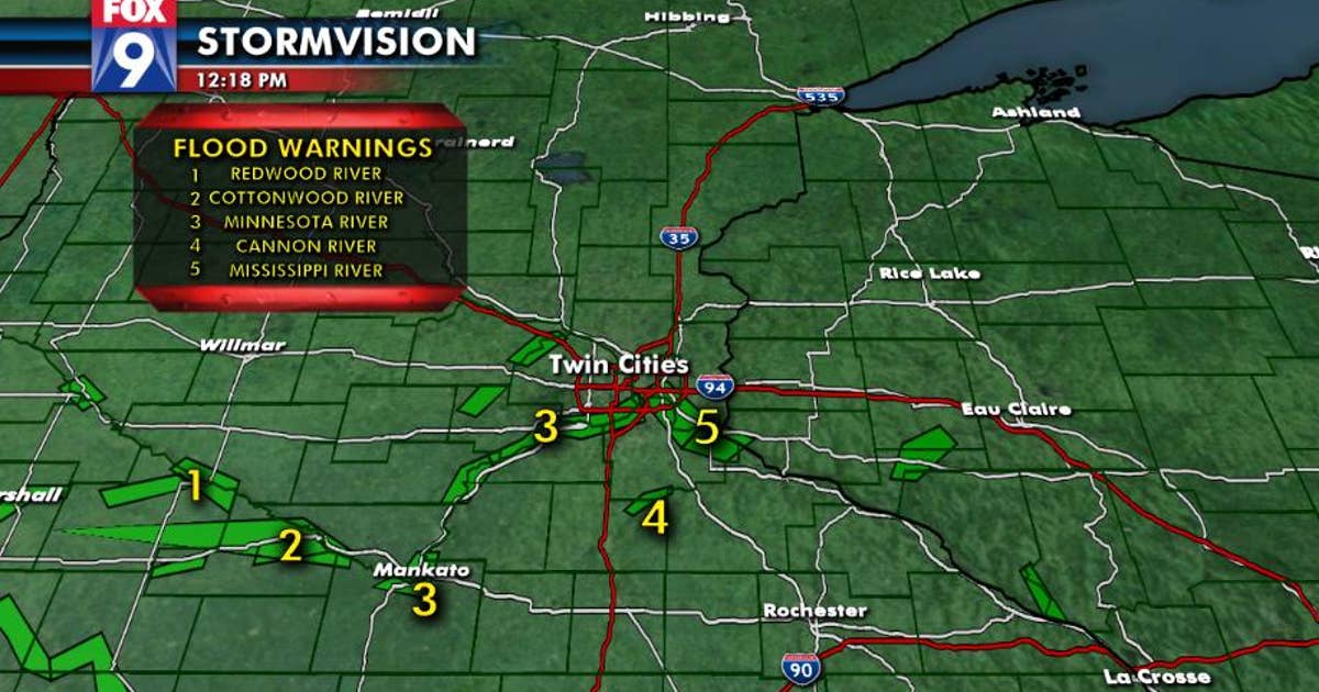Temperatures rise, flooding continues across southern MN | FOX 9 ...