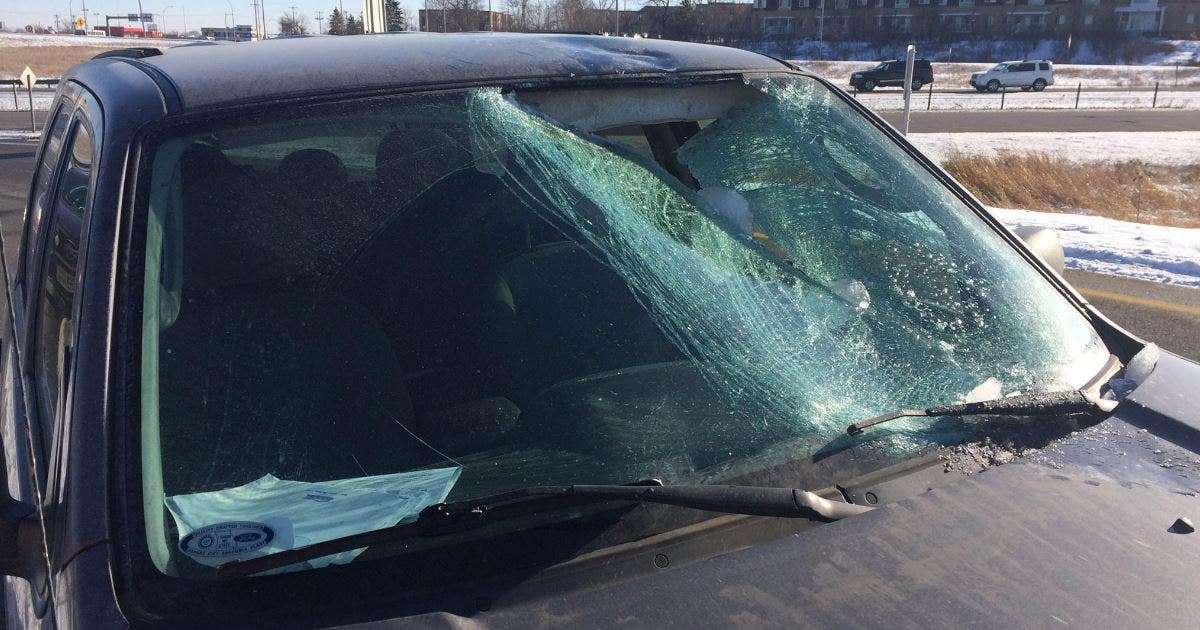 Ice flies off semi in Minnesota, smashes through windshield of car ...