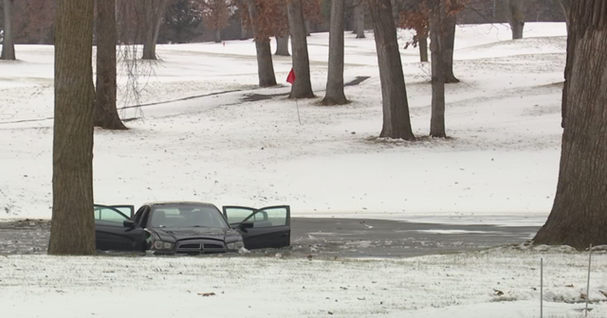 Stolen car crashes into pond after police chase, 4 arrested | FOX 9 ...