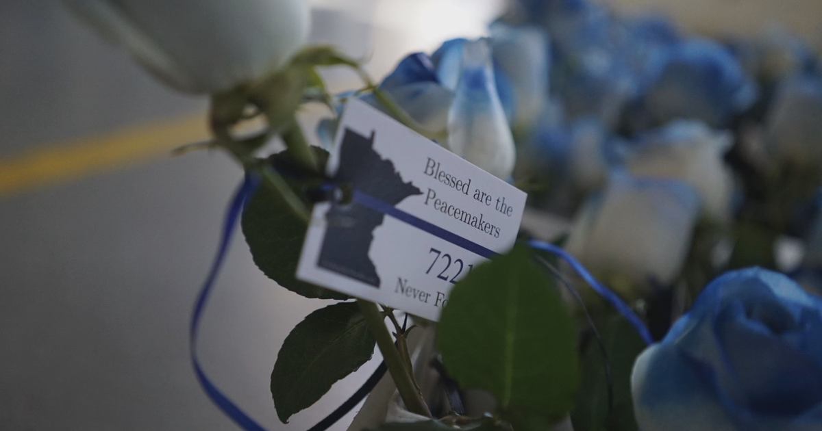 Police support group paints 2,000 roses blue in honor of Officer ...