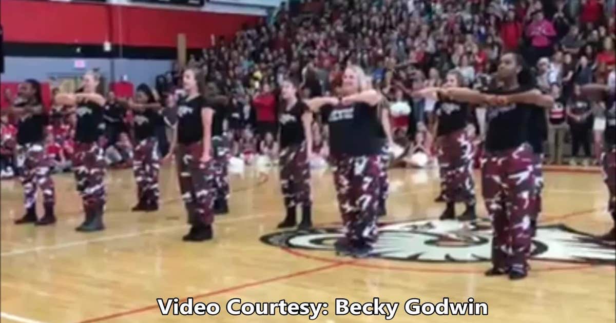 Principal joins step team for awesome performance in crowded gymnasium ...