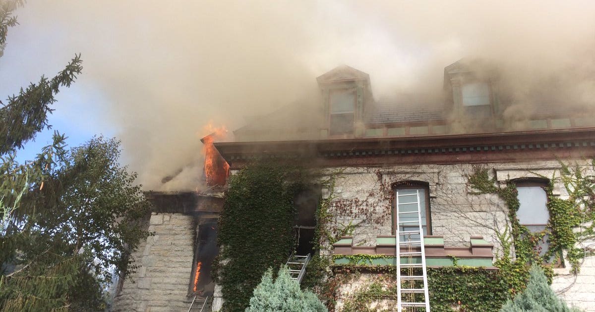 Massive fire at historic St. Paul house across from Cathedral | FOX 9 ...