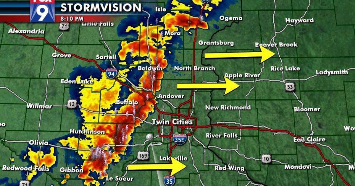 Severe weather approaching the Twin Cities metro area Friday evening ...