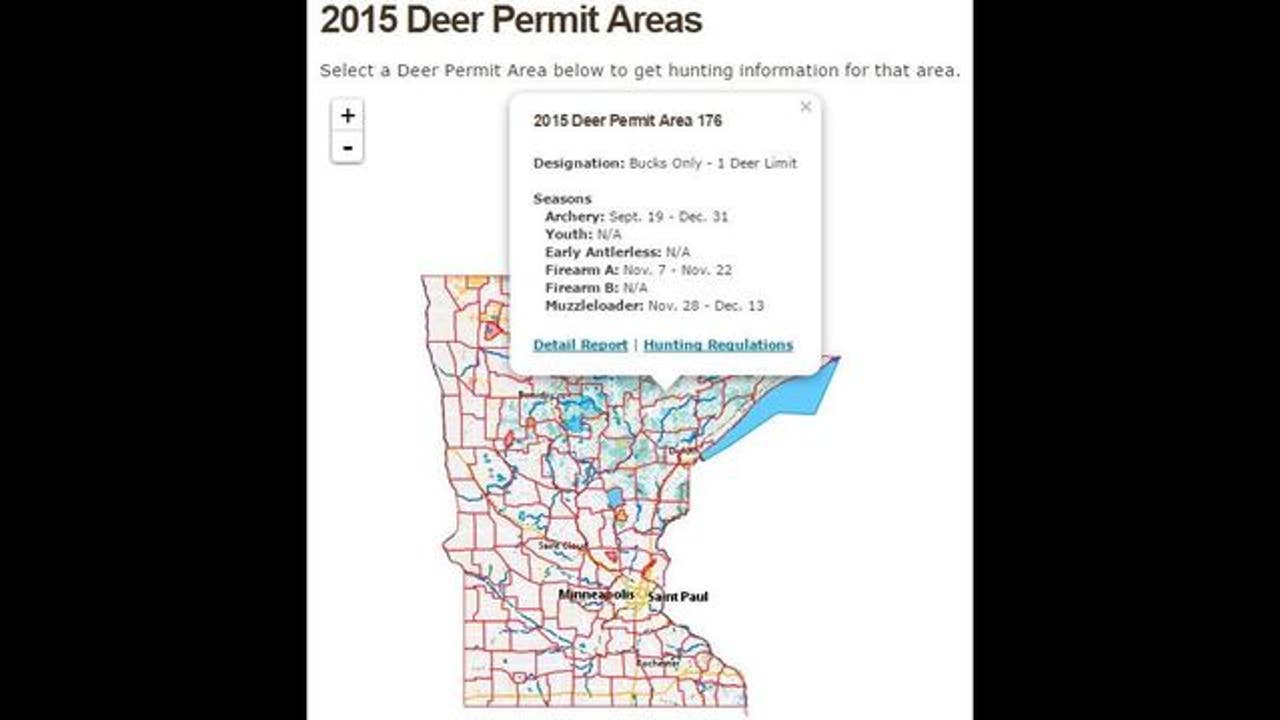 Interactive deer map created for hunters by Minnesota DNR  FOX 9 