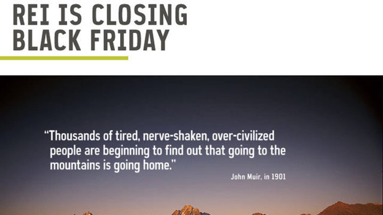 REI closed Black Friday, employees paid to get outside