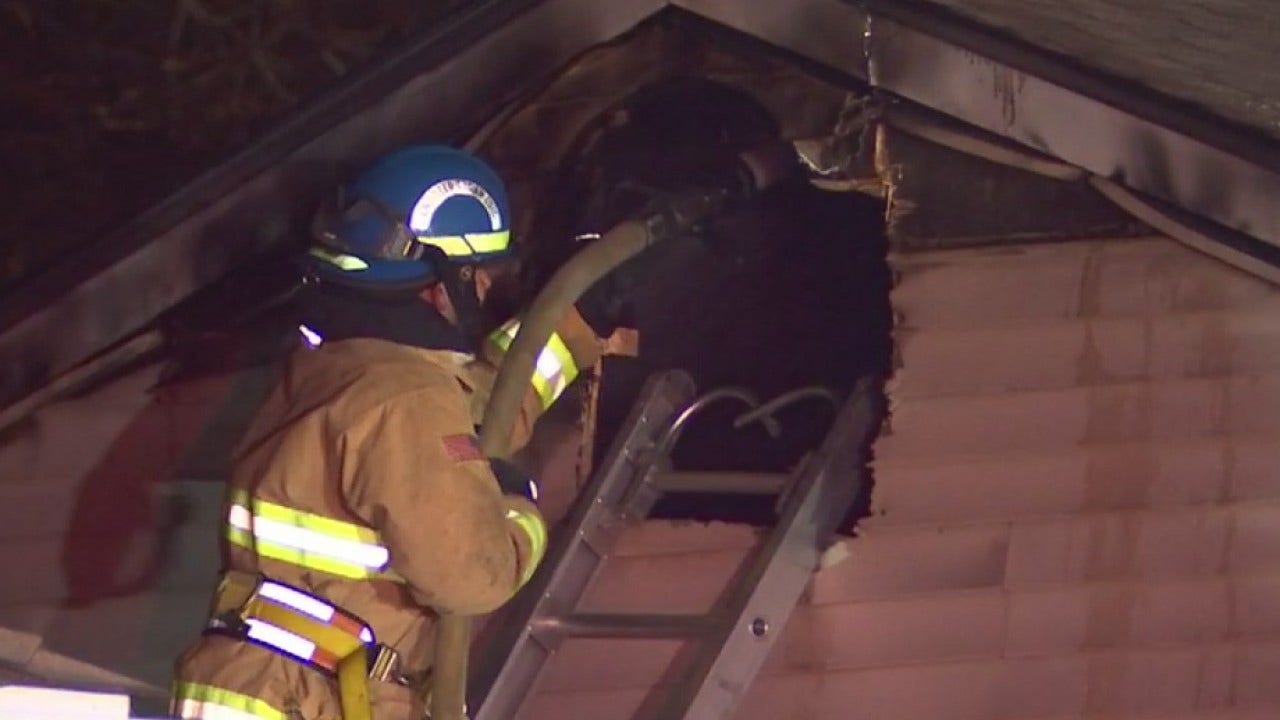 Hastings family escapes house fire, firefighter falls from ladder FOX